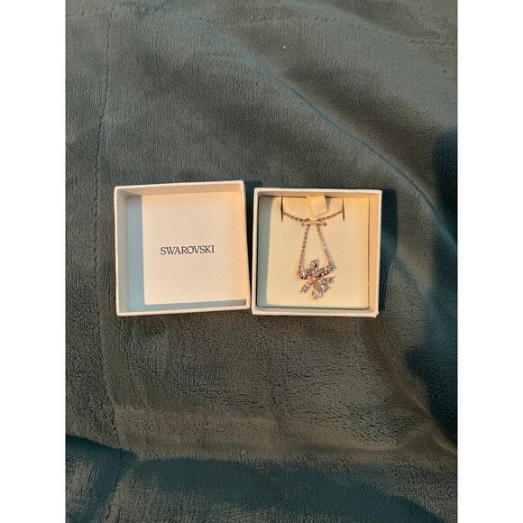 Swarovski Women's Hyperbola White Crystal Necklace - Picture 2 of 3